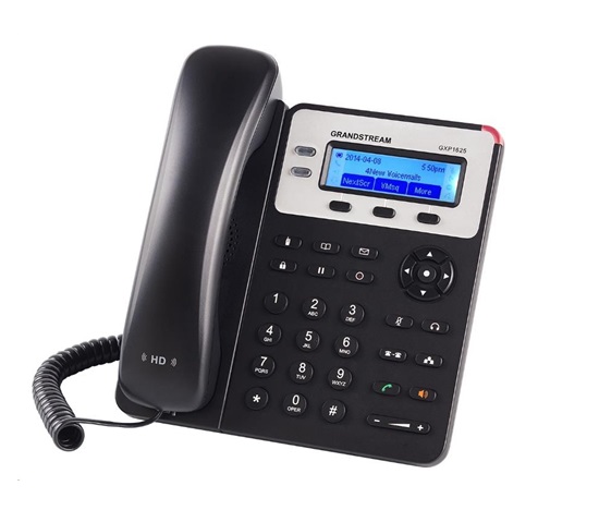 Grandstream GXP1625 [VoIP telefón - 2x SIP účet, HD audio, 3 programy.tlačidlá, prepínač 2xLAN 10/100Mbps, PoE]