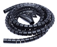 CONNECT IT rúrka na vedenie káblov WINDER, 1,5 m x 30 mm čierna (organizér káblov)