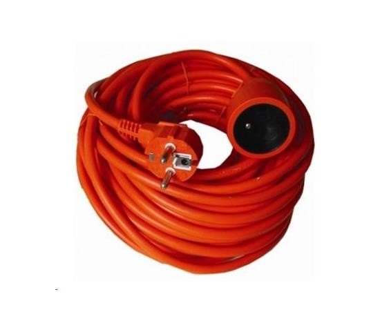PREMIUMCORD Predlžovací kábel 230V 40m, oranžový