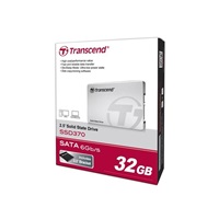 TRANSCEND SSD 370S 32GB, SATA III 6Gb/s, MLC (Premium), hliníkové puzdro