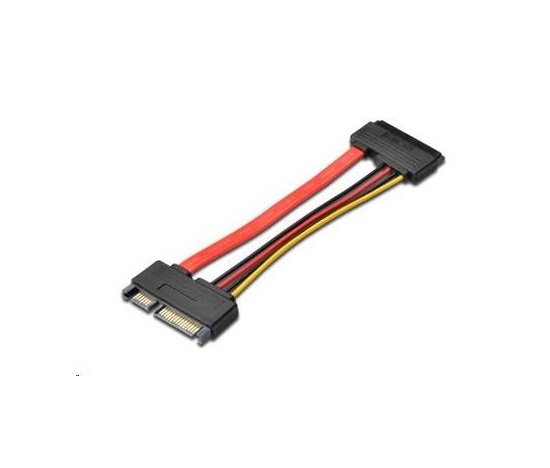 Predlžovací kábel PREMIUMCORD SATA + napájanie k HDD, 15 cm
