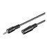 PREMIUMCORD Audio kábel 3,5 mm Jack - predĺženie Jack 2 m (M/F, stereo)
