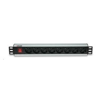 Intellinet 19" Rackmount 8-Way Power Strip - nemecký typ, distribučný panel, 8x DE zásuvka, 3m kábel
