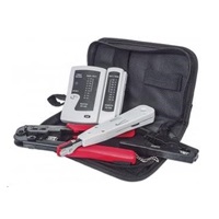 Intellinet 4-dielna sada sieťového náradia: tester káblov, krimpovacie kliešte, krimpovací nástroj LSA, odizolovač