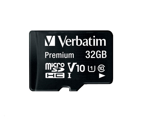 Karta VERBATIM MicroSDHC 32GB Premium, U1 + SD adaptér