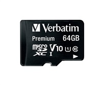 VERBATIM MicroSDXC karta 64GB Premium, U1 + adaptér