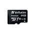 VERBATIM MicroSDXC karta 64GB Premium, U1 + adaptér