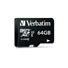 Karta VERBATIM MicroSDXC 64GB Pro, U3 + adaptér