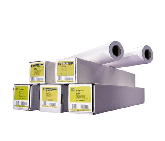 HP Universal Heavyweight Coated Paper, 172 microns (6.8 mil) • 131 g/m2 (35 lbs) • 914 mm x 30.5 m, Q1413B