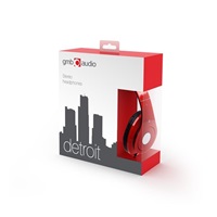 GEMBIRD sluchátka s mikrofonem Detroit, červená