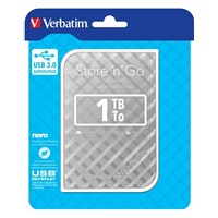 VERBATIM HDD 2.5" 1TB prenosný pevný disk Store ‘n‘ Go USB 3.0, Silver GEN II