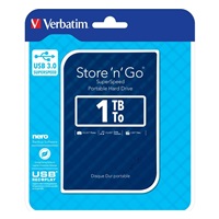 VERBATIM HDD 2.5" 1TB prenosný pevný disk Store ‘n‘ Go USB 3.0, Modrá GEN II