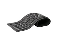 C-TECH klávesnice FK-01, gelová, flexibilní, černá, USB, CZ/SK