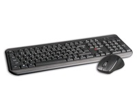 C-TECH klávesnica a myš WLKMC-01, USB, čierna, bezdrôtová, CZ+SK