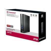 Externý pevný disk TRANSCEND 3,5" USB 3.1 StoreJet 35T3, 8 TB, čierna, Turbo