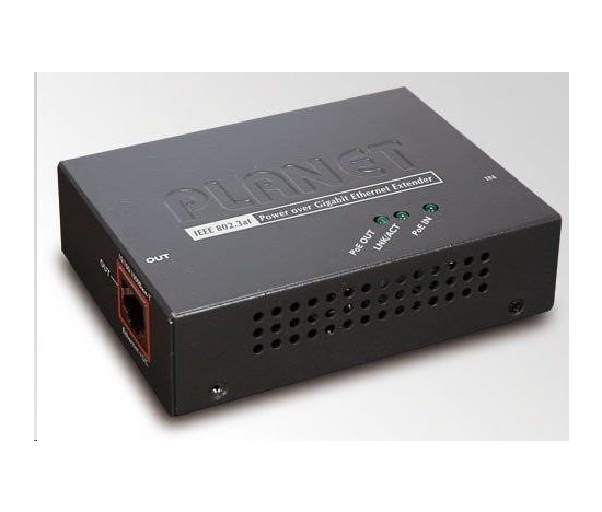 Planet POE-E201 PoE ethernet extender, IEEE802.3at, 26 W, Gigabit