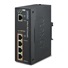 Planet IPOE-E174 PoE extender + switch, IEEE802.3at, 4 + 1x 1000Base-T, DIN, IP30, 60W