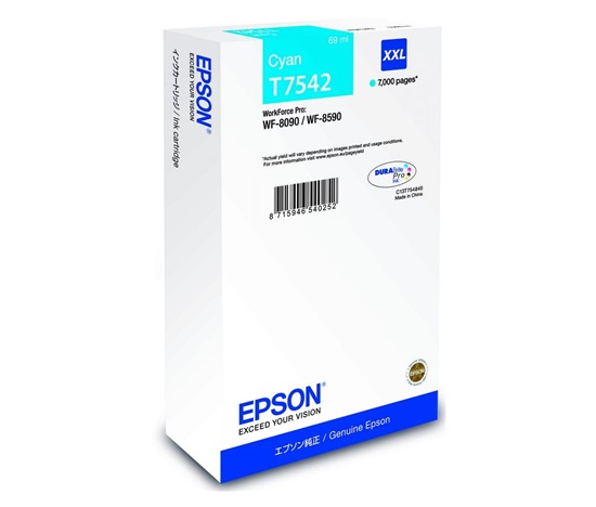 Atramentová kazeta EPSON WF-8xxx Series XXL Cyan - 7000str. (69 ml)