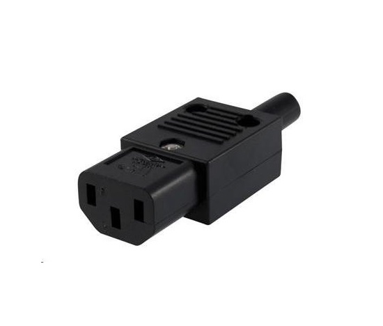 Napájací konektor PREMIUMCORD 230V pre kábel (samica, IEC C13)