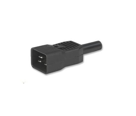 Napájací konektor PREMIUMCORD 230V pre kábel (samec, IEC C20)