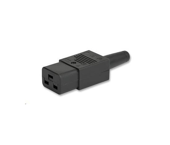 Napájací konektor PREMIUMCORD 230V pre kábel (samica, IEC C19)