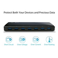 TP-Link UH720 USB hub s nabíjecími porty (7xUSB3.0, 2x2,4A nabíjecí port)
