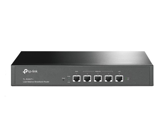 TP-Link TL-R480T+ router s rozdělováním zátěže (1xWAN,1xLAN,3xWAN/LAN)