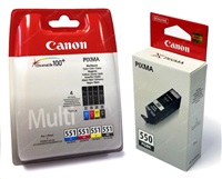 Canon BJ CARTRIDGE PGI-550/CLI-551 PGBK/C/M/Y/BK/GY Multi Pack