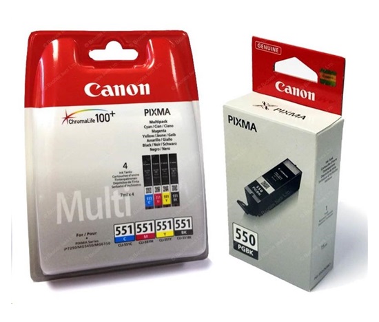 Canon BJ CARTRIDGE PGI-550/CLI-551 PGBK/C/M/Y/BK/GY Multi Pack