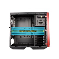 IN WIN case 503 Black, Midi Tower, priehľadná strana, USB 3.0, bez napájania, čierna