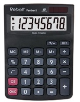 REBELL kalkulačka - Panther 8 - černá