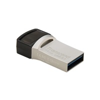 TRANSCEND Flash disk 64GB JetFlash®890S OTG, USB 3.1 typ C/A (R:90/W:30 MB/s) strieborná