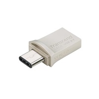 TRANSCEND Flash disk 64GB JetFlash®890S OTG, USB 3.1 typ C/A (R:90/W:30 MB/s) strieborná