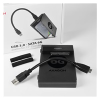 AXAGON ADSA-1S6, USB 3.2 Gen 1 - SATA 6G SSD/HDD adaptér vr. 2.5" púzdra