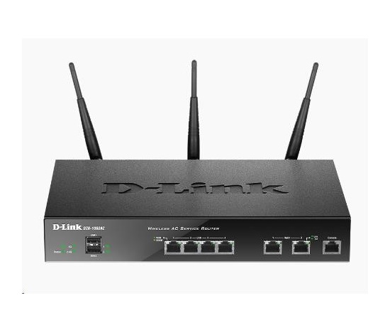 Bezdrôtový router D-Link DSR-1000AC AC Unified Service Router, 2x gigabitová sieť WAN, 4x gigabitová sieť LAN, 2x USB, VPN