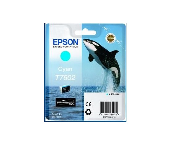 Atramentová tyčinka EPSON ULTRACHROME HD "Scythe" - azurová - T7602 (25,9 ml)