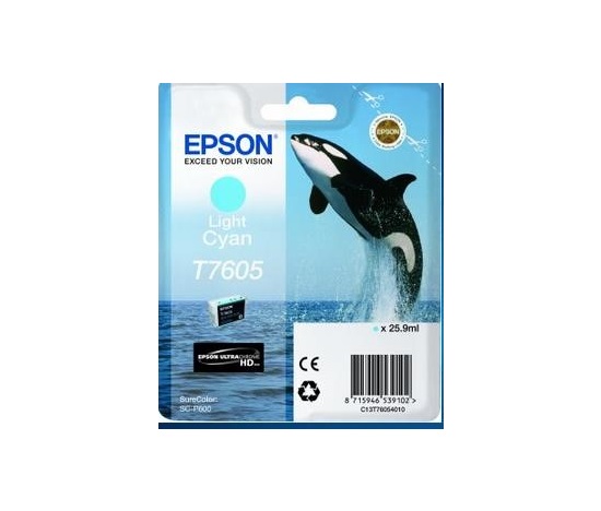 Atramentová tyčinka EPSON ULTRACHROME HD "Scythe" - Light Cyan - T7605 (25,9 ml)