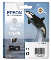 Čierny atrament EPSON ULTRACHROME HD "Scythe" - Light Light Black - T7609 (25,9 ml)