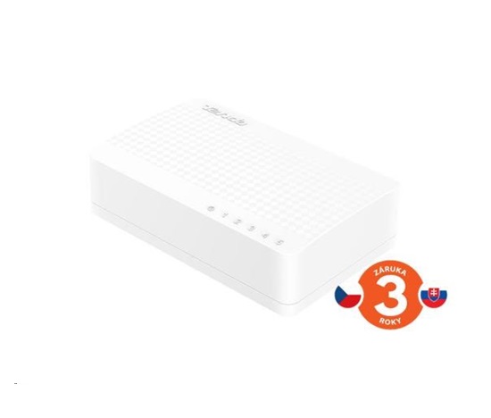 Tenda S105 5-portový mini Eco Fast Ethernet switch, 10/100 Mbps, stolný