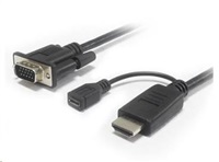PREMIUMCORD prevodník HDMI na VGA s napájaním microUSB