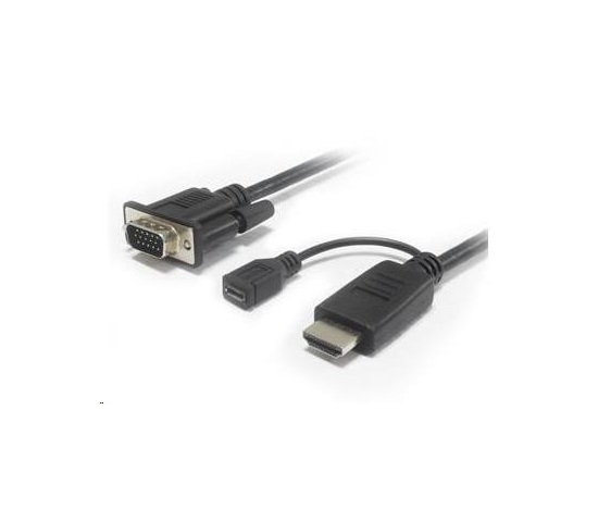 PREMIUMCORD prevodník HDMI na VGA s napájaním microUSB