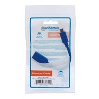 MANHATTAN USB kábel 2.0 A - USB 3.1 C (F/M), modrá