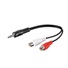 PREMIUMCORD Audio kábel 3,5 mm Jack - 2x Cinch 20 cm (M/F, stereo)