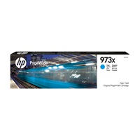 HP 973X High Yield Cyan Original PageWide Cartridge (7,000 pages)