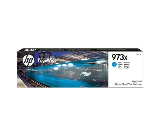 HP 973X High Yield Cyan Original PageWide Cartridge (7,000 pages)