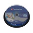 VERBATIM BD-R SL Datalife (10-pack)Blu-Ray/Spindle/6x/25GB Wide Printable