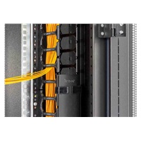 TRITON Vertikálny obkladový panel 10 U, dvojradový, pre rozvádzače so šírkou 800 mm zo série RMA, RZA, RDA, RTA, RYA, čierny