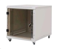 19" kontajnerová skriňa TRITON 12U/600x800, čierna