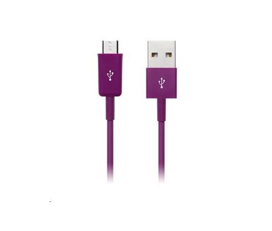 CONNECT IT Kábel Colorz microUSB - USB, 1 m, fialový