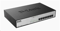 D-Link DGS-1008MP 8-portový gigabitový prepínač PoE, 8x Gigabit PoE RJ45, rozpočet PoE 140W